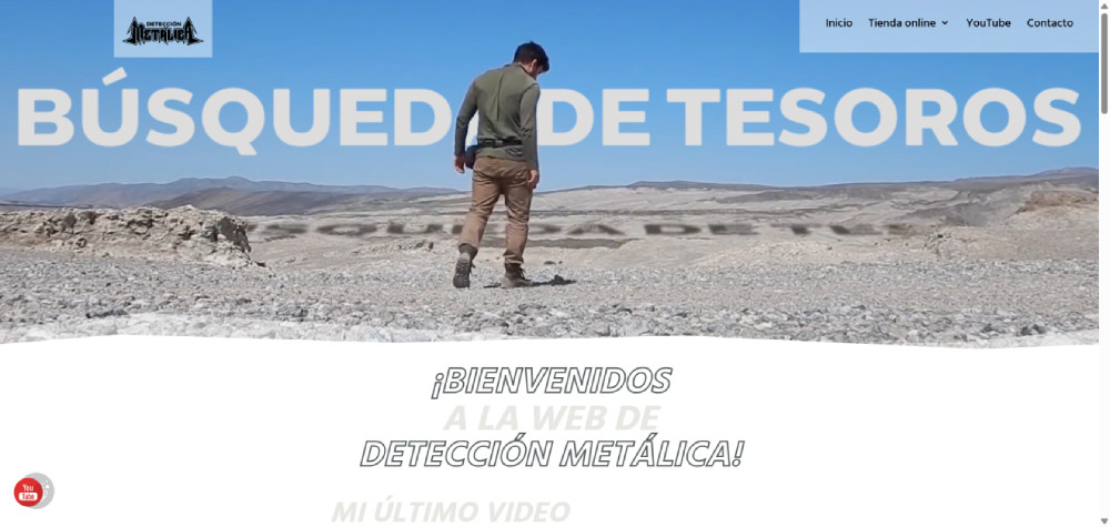 Web de Detección Metálica, proyecto desarrollado por Manuel Camacho