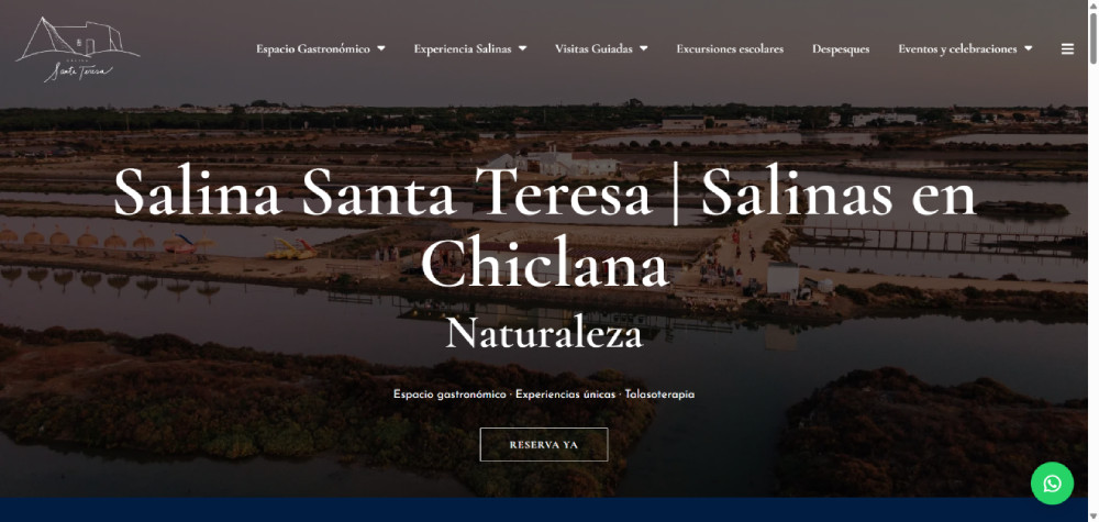 Web de Salina Santa Teresa, proyecto desarrollado por Manuel Camacho