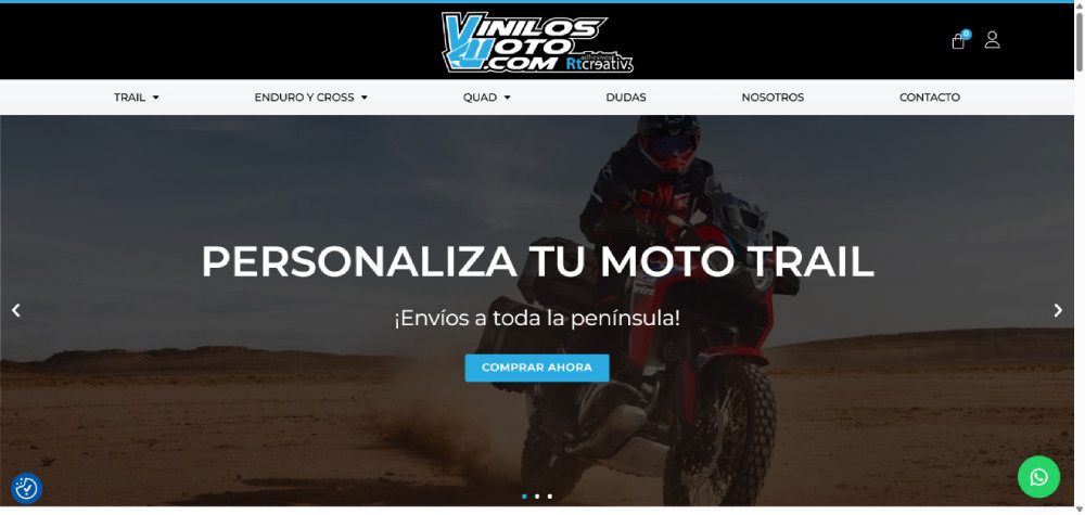Web de Vinilos Moto, proyecto desarrollado por Manuel Camacho