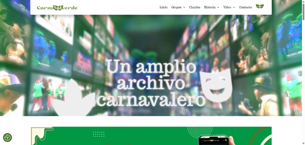 Web de CarnaVALverde, proyecto desarrollado por Manuel Camacho