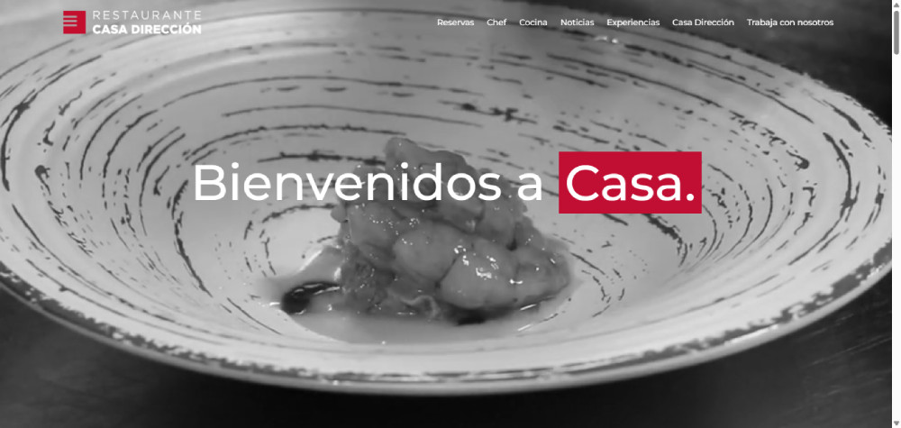 Web de Restaurante Casa Dirección, proyecto desarrollado por Manuel Camacho